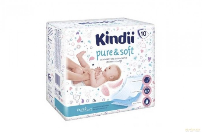 Kindii Pure & Soft Podkłady jednorazowe dla niemowląt 1op.-10 szt