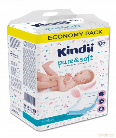 Kindii Pure & Soft Podkłady jednorazowe dla niemowląt 1op.-30 szt