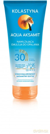 Kolastyna Opalanie Emulsja do opalania nawilżająca Aqua Aksamit SPF30 200 ml