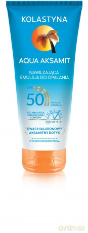 Kolastyna Opalanie Emulsja do opalania nawilżająca Aqua Aksamit SPF50 150 ml