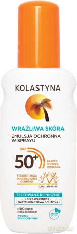 Kolastyna Opalanie Emulsja ochronna do opalania w sprayu SPF50+ 150 ml