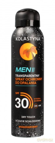 Kolastyna Opalanie Men Transparentny Spray ochronny do opalania SPF30 150 ml