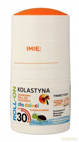 Kolastyna Opalanie Ochronny Roll-on na słońce dla dzieci SPF30 50 ml