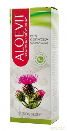 Kosmed Aloevit Płyn odżywczo-wzmacniający do włosów i skóry głowy 100 ml