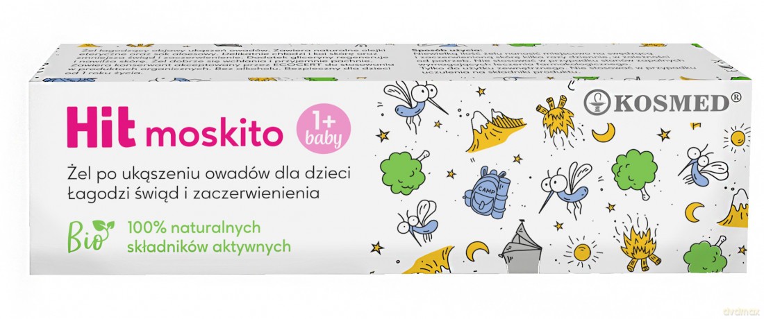 Kosmed Hit Moskito Kids Żel łagodzący po ukąszeniu owadów dla dzieci 15 ml