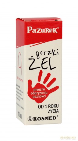 Kosmed Pazurek Gorzki Żel przeciw obgryzaniu paznokci 10 ml