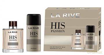 La Rive for Men His Passion Zestaw prezentowy (woda toaletowa 100 ml+deo spray 150 ml)
