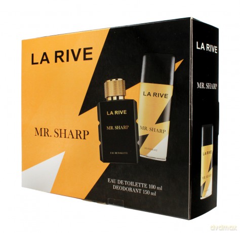 La Rive for Men Mr.Sharp Zestaw prezentowy (woda toaletowa 100 ml+deo spray 150 ml)