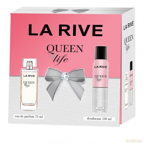 La Rive for Woman Queen Of Life Zestaw prezentowy (woda perfumowana 75 ml+deo spray 150 ml)
