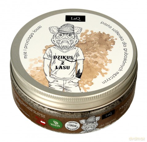 LaQ Body Scrub&Wash Peeling myjący do ciała dla facetów "Dzikus z lasu" 200 ml