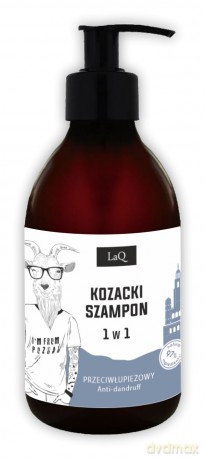 LaQ Kozioł Kozacki Szampon dla facetów 1w1 - przeciwłupieżowy 300 ml