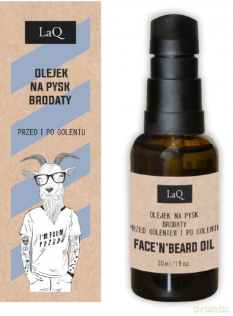LaQ Kozioł Olejek na pysk brodaty przed i po goleniu 30 ml
