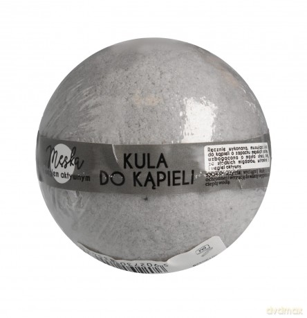 LaQ Kula musująca do kąpieli dla mężczyzn z aktywnym węglem - szara 100g