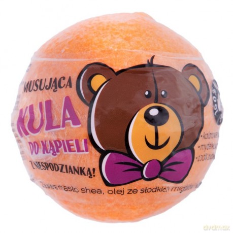 LaQ Kula musująca do kąpieli z niespodzianką - pomarańczowa 120g