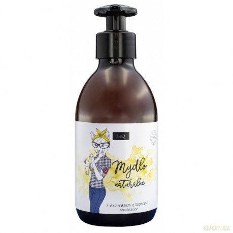 LaQ Mydło naturalne nawilżające w płynie Banan 300 ml