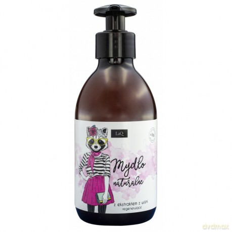 LaQ Mydło naturalne regenerujące w płynie Wiśnia 300 ml