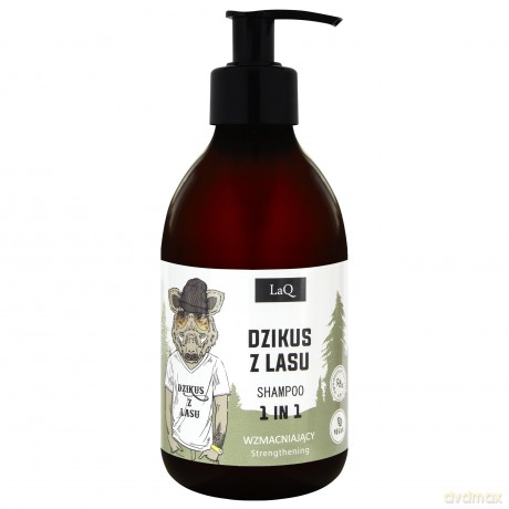 LaQ Naturalny Szampon do włosów wzmacniający dla mężczyzn "Dzikus z lasu" 300 ml