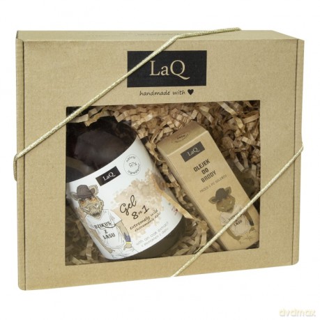 LaQ Zestaw prezentowy dla mężczyzn Dzik (żel pod prysznic 500 ml+olejek do brody 30 ml) 1op.