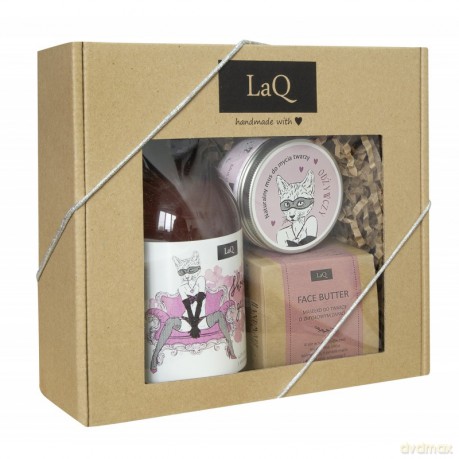 LaQ Zestaw prezentowy Kocica (żel 500 ml+masełko do twarzy 50 ml+mus do twarzy 100 ml) 1op.