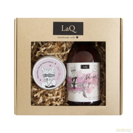 LaQ Zestaw prezentowy Kocica (żel pod prysznic 500 ml+mus do twarzy 100 ml) 1op.