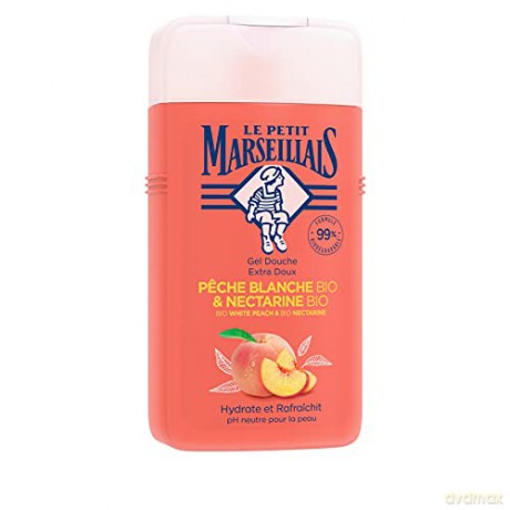 Le Petit Marseillais Żel pod prysznic Bio Biała Brzoskwinia i Bio Nektarynka 250 ml