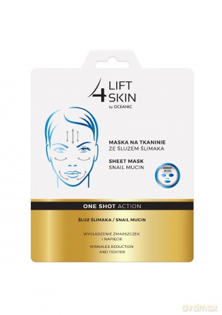 Lift 4 Skin One Shot Action Maska na tkaninie ze śluzem ślimaka 23 ml