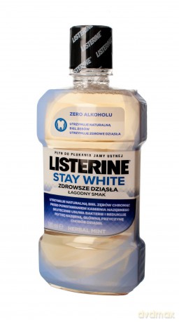 Listerine Stay White Płyn do płukania jamy ustnej Łagodny Smak 500 ml