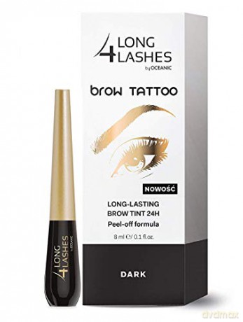 Long 4 Lashes Brow Tattoo Preparat żelowy do brwi 24H Dark 8 ml
