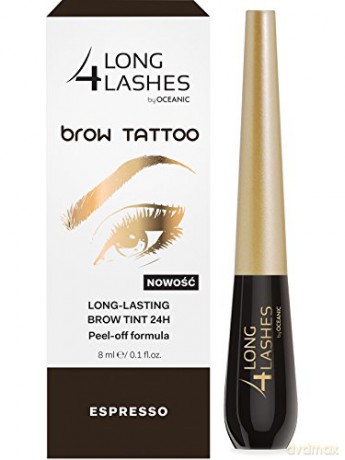 Long 4 Lashes Brow Tattoo Preparat żelowy do brwi 24H Espresso 8 ml