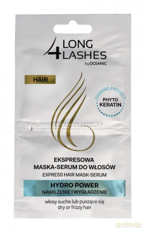 Long 4 Lashes Ekspresowa Maska-Serum do włosów Hydro Power 6 mlx2
