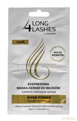 Long 4 Lashes Ekspresowa Maska-Serum do włosów Shine Power 6 mlx2