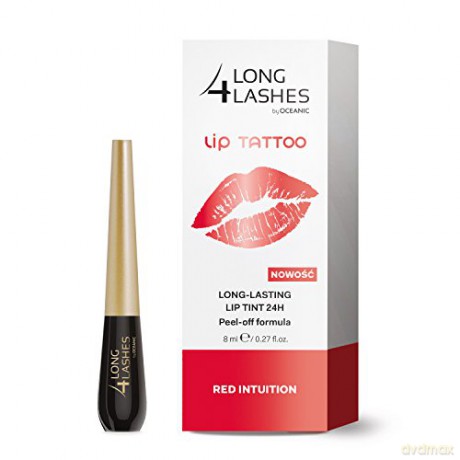 Long 4 Lashes Lip Tattoo Preparat żelowy do ust 24H Red Intuition 8 ml