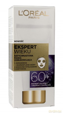 Loreal Ekspert Wieku 60+ Natychmiastowa maska odbudowująca do twarzy 50 ml