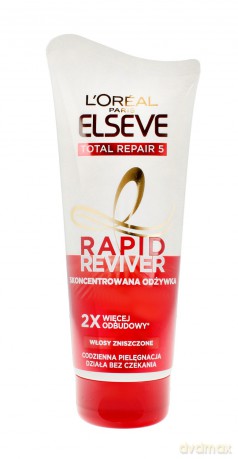 Loreal Elseve Rapid Reviver Odżywka Total Repair 5 do włosów zniszczonych 180 ml