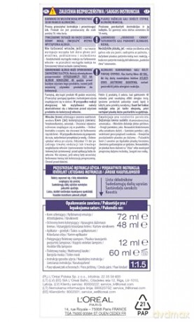 Loreal Excellence Cool Creme Krem koloryzujący 3.11 Ultra Popielaty Ciemny Brąz 1op.