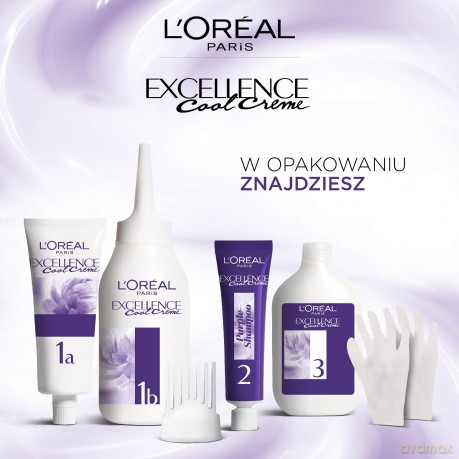 Loreal Excellence Cool Creme Krem koloryzujący 3.11 Ultra Popielaty Ciemny Brąz 1op.