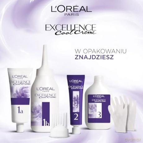 Loreal Excellence Cool Creme Krem koloryzujący 5.11 Ultra Popielaty Jasny Brąz 1op.