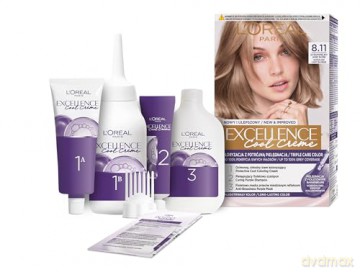 Loreal Excellence Cool Creme Krem koloryzujący 8.11 Ultra Popielaty Jasny Blond 1op.