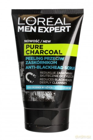 Loreal Men Expert Pure Charcoal Peeling przeciw zaskórnikom 100 ml