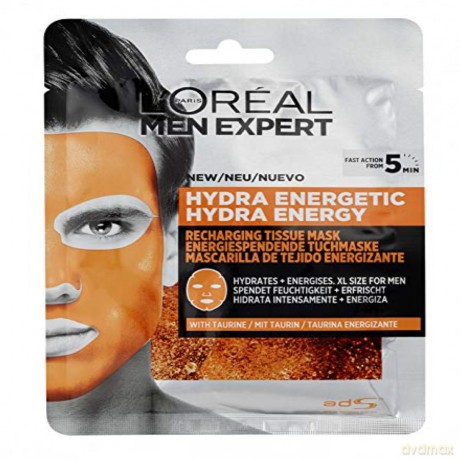 Loreal Men Expert Zestaw Hydra Energetic Energetyzująca Maska w płachcie 1szt