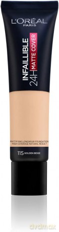 Loreal Podkład Infallible 24H Matte Cover nr 115 Golden Beige 30 ml