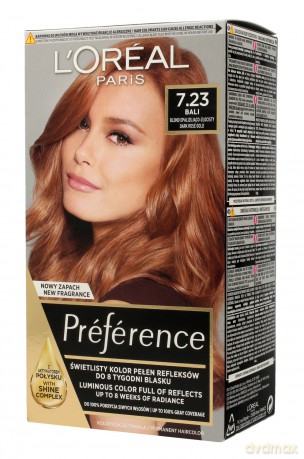 Loreal Preference Farba do włosów nr 7.23 Bali - blond opalizująco-złocisty 1op.