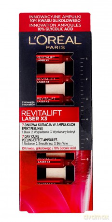Loreal REVITALIFT LASER X3 7-dniowa Kuracja w ampułkach 1op.-7x1 ml
