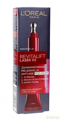 Loreal REVITALIFT LASER X3 Krem po oczy Anti-Age 15 ml