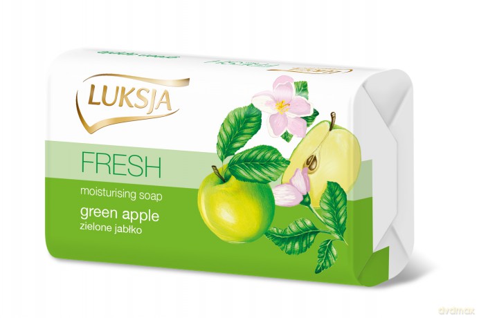 Luksja Fresh Mydło nawilżające w kostce Green Apple 90g