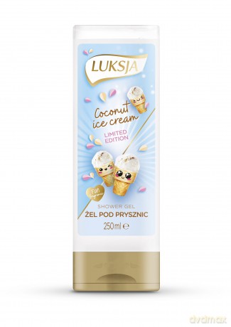 Luksja Fun Fragrance Żel pod prysznic Coconut Ice Cream 250 ml