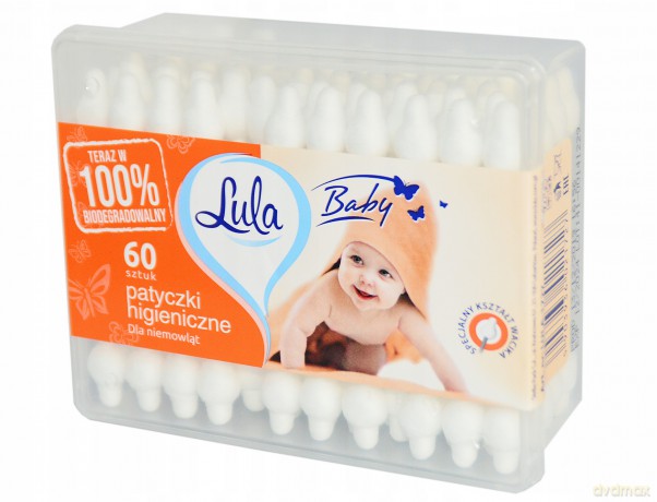 LULA BABY Patyczki kosmetyczne dla niemowląt 60 szt