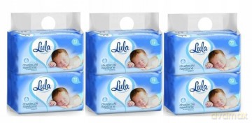 LULA Chusteczki nawilżane z PANTENOLEM 72szt 3 szt + 1 szt gratis
