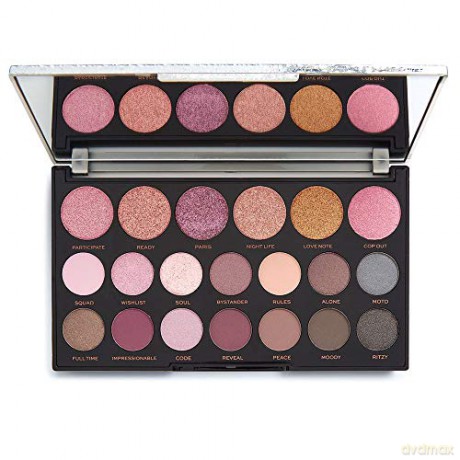 Makeup Revolution Paleta cieni do powiek Jewel Collection 18 Opulent (Silver)