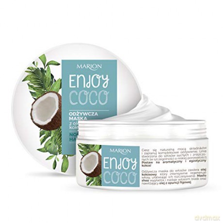 Marion Enjoy Coco Odżywcza Maska do włosów z olejem kokosowym 200 ml
